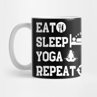 Yoga Lover Eat Sleep Yoga Repeat Mug